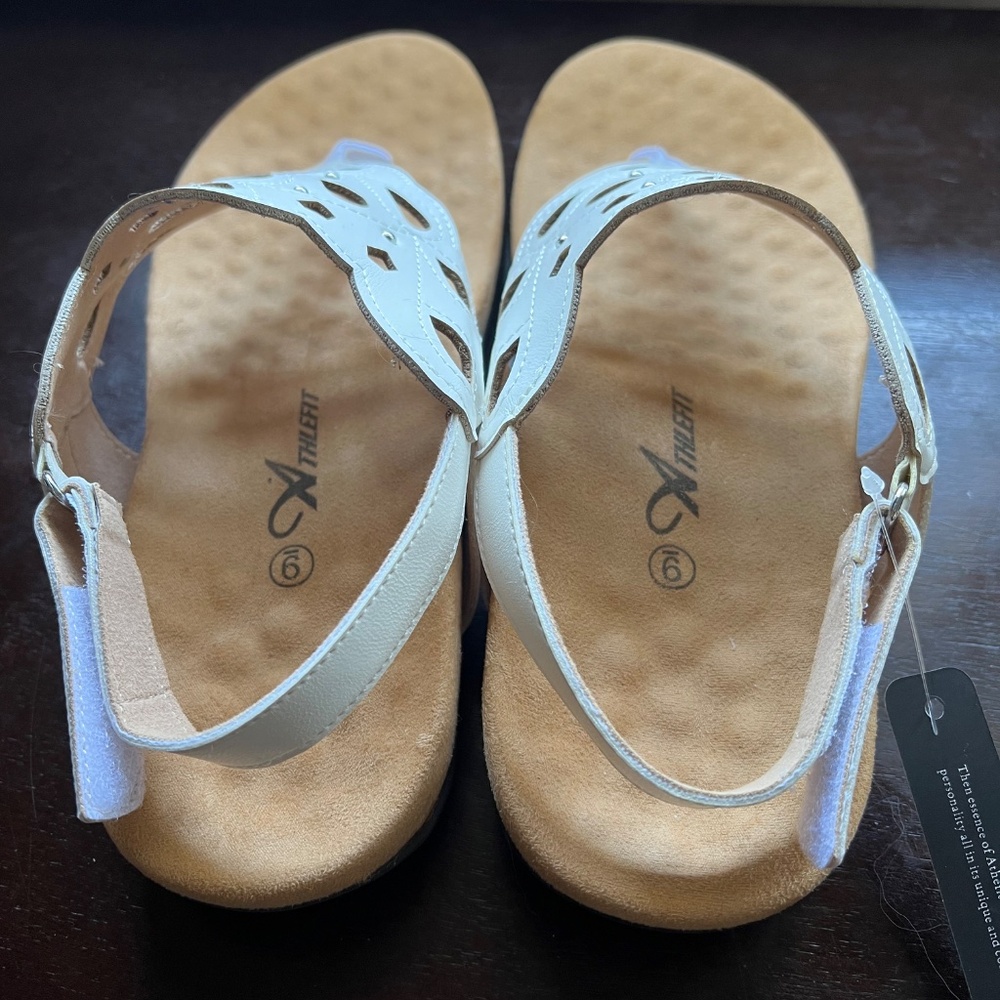 Athlefit Orthopedic Sandals White - Picture 2 of 7